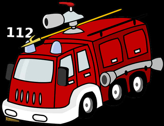 卡通消防車112 壁紙