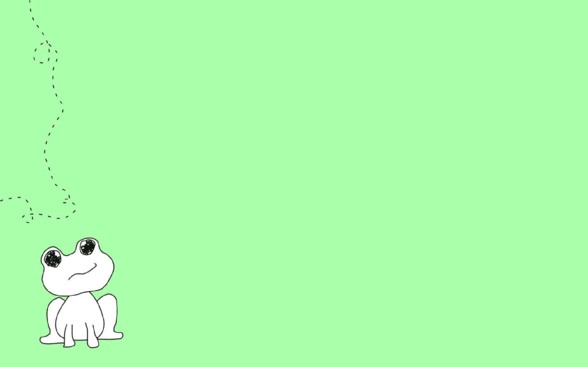 可愛青蛙 1920 x 1200 桌布 壁紙