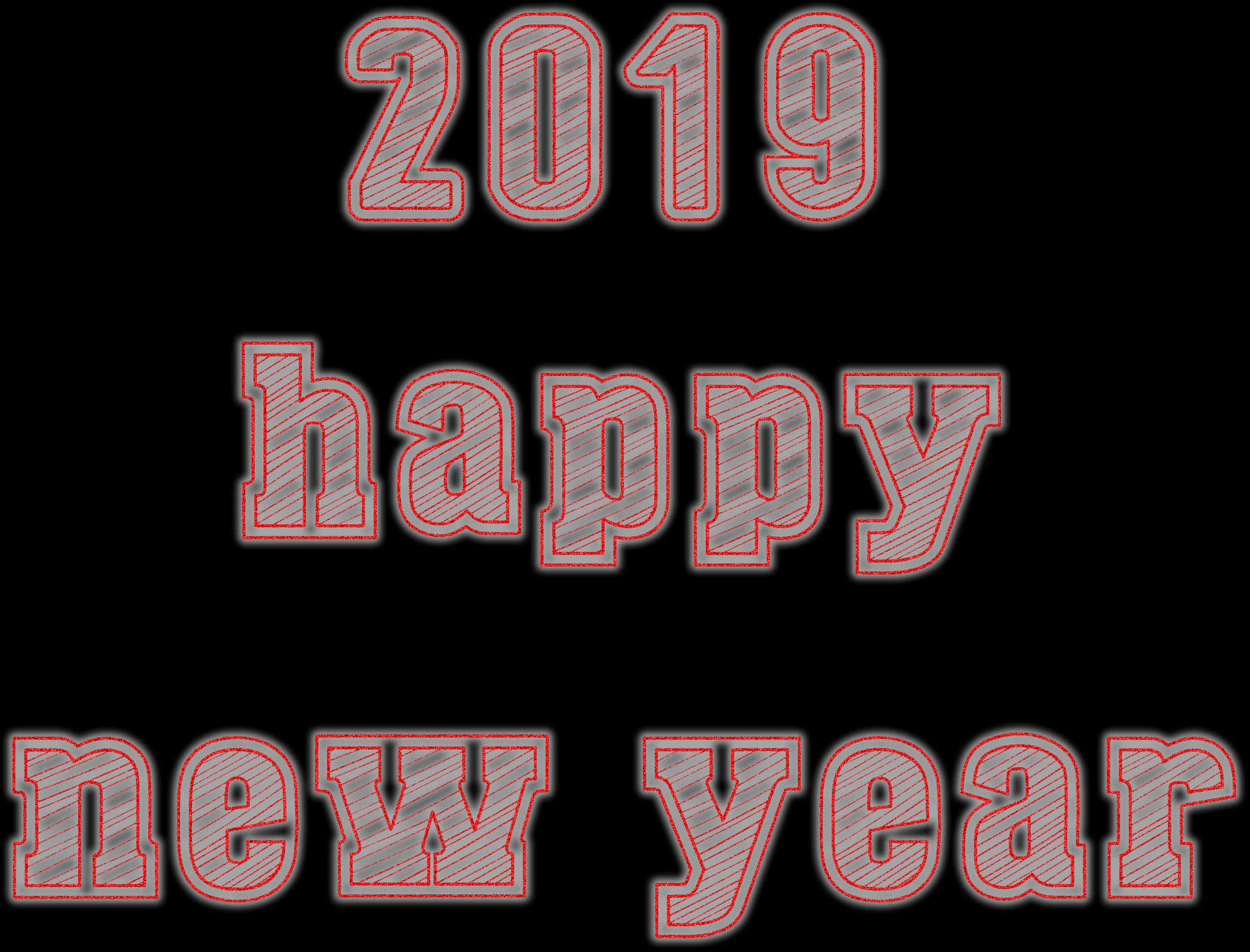 2019 新年快樂圖形 壁紙