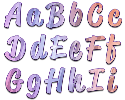 彩色3D字母 壁紙