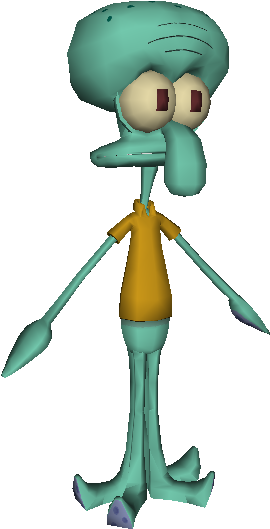 3D 模型 站姿章魚哥 壁紙
