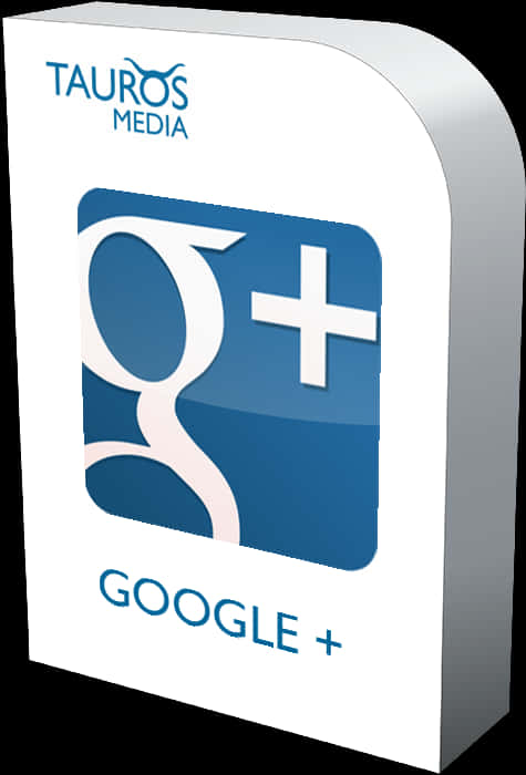 帶有Google Plus標誌和Tauros Media品牌的白色盒子 — Google 壁紙