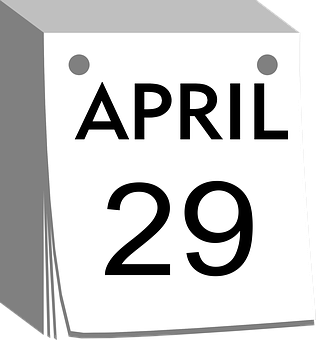 4月29日行事曆頁面 壁紙