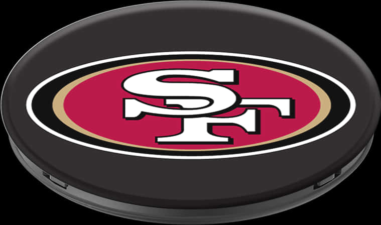 49ers 黑色圓盤標誌 壁紙