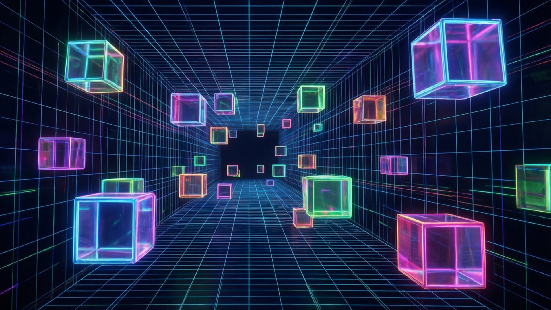4D 賽博格線 壁紙