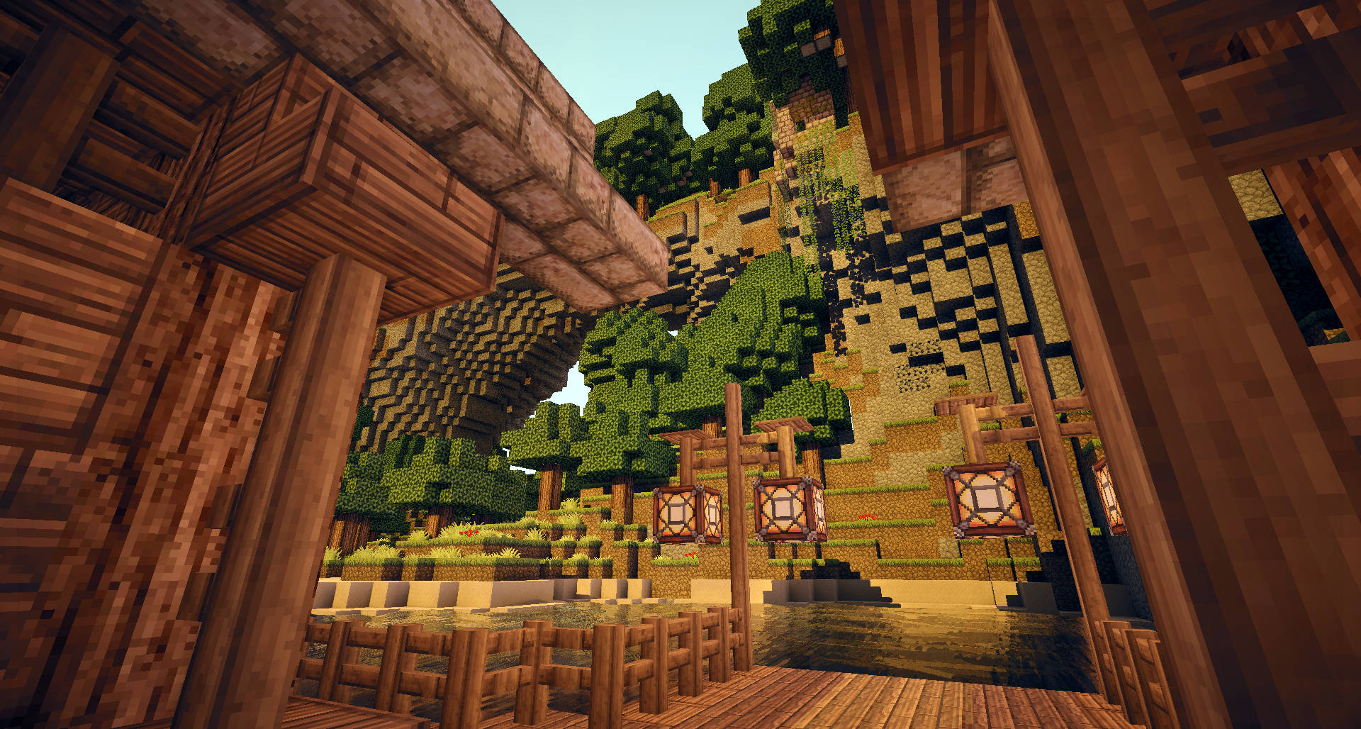 4K Minecraft磚砌房屋 — 4K Minecraft 壁紙 壁紙
