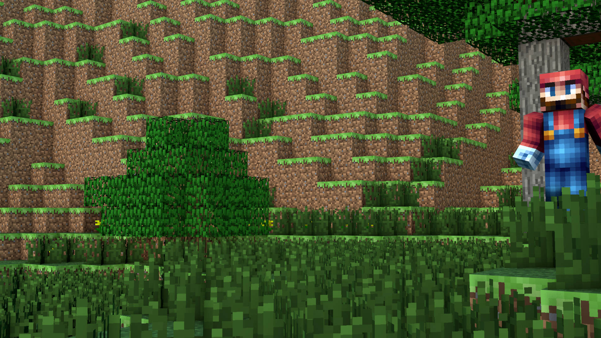 4K Minecraft磚塊山脈 — 4K Minecraft 壁紙 壁紙