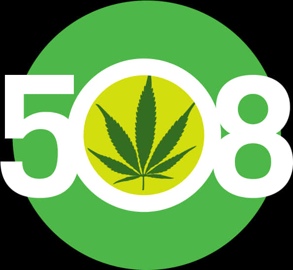 大麻葉編號508標誌 壁紙