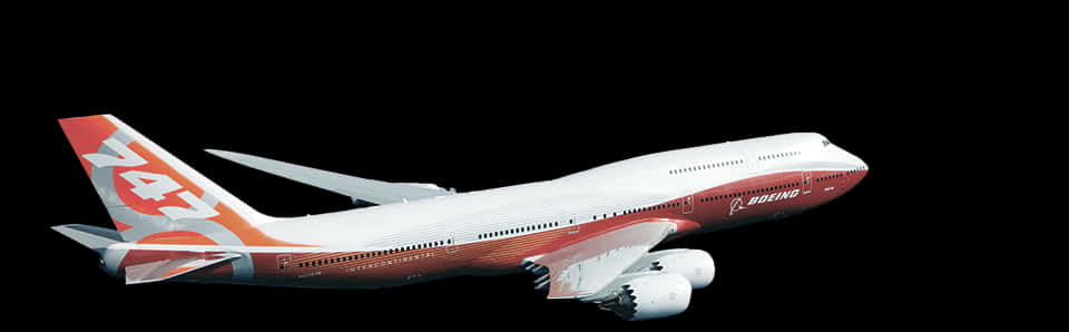 波音747飛行中 壁紙