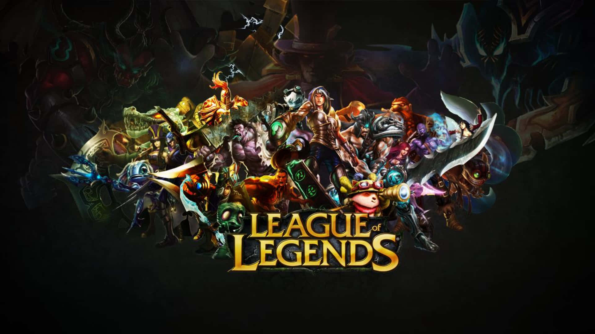 《英雄聯盟》遊戲角色以動態戰鬥姿勢呈現。 — 4K 龍珠壁紙 壁紙