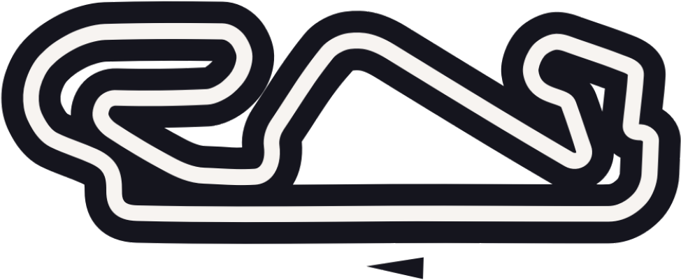 深色背景上發光白色賽道輪廓。 — F1 壁紙
