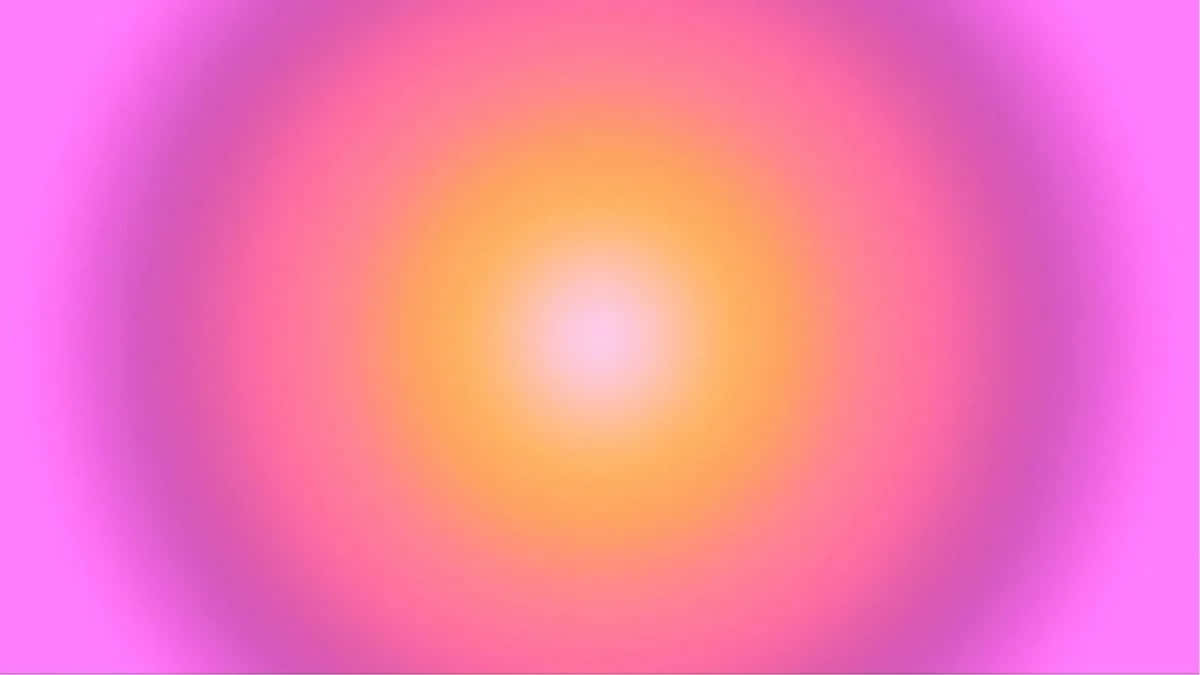  壁紙 — 從溫暖的黃色中心到柔和的粉紅色邊緣，一個發光的漸變漩渦，形成無縫的抽象光暈。