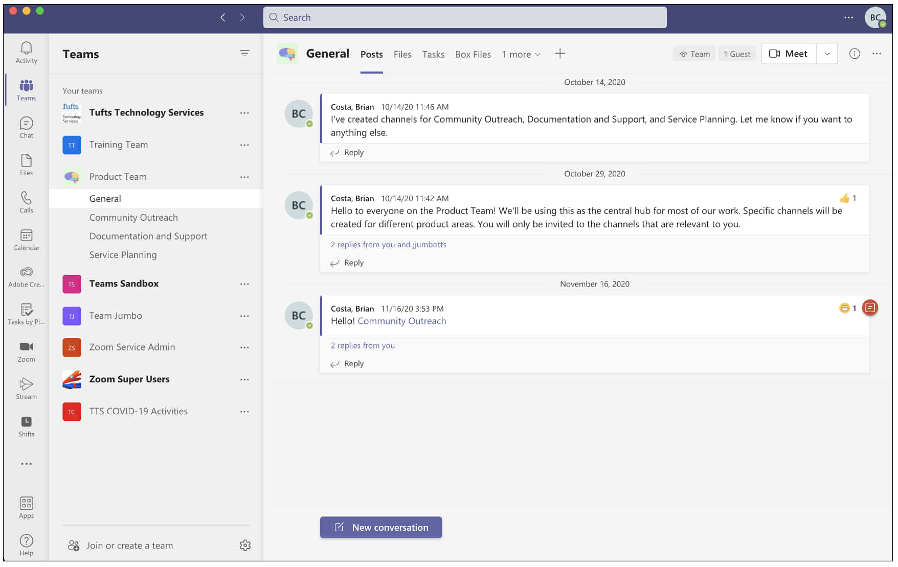 顯示聊天頻道和團隊導航的 Microsoft Teams 工作區。 — Microsoft Teams 壁紙