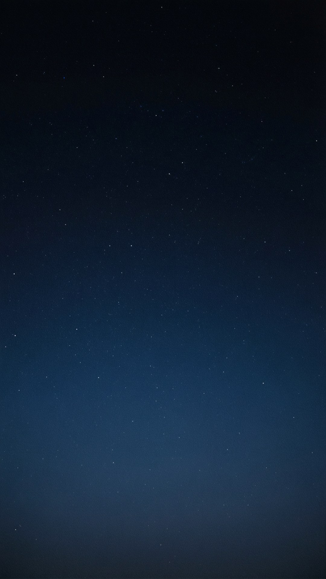iOS 17 桌布 壁紙 — 從深海軍藍到靛藍的寧靜夜空漸變，點綴著無數閃爍的星星。