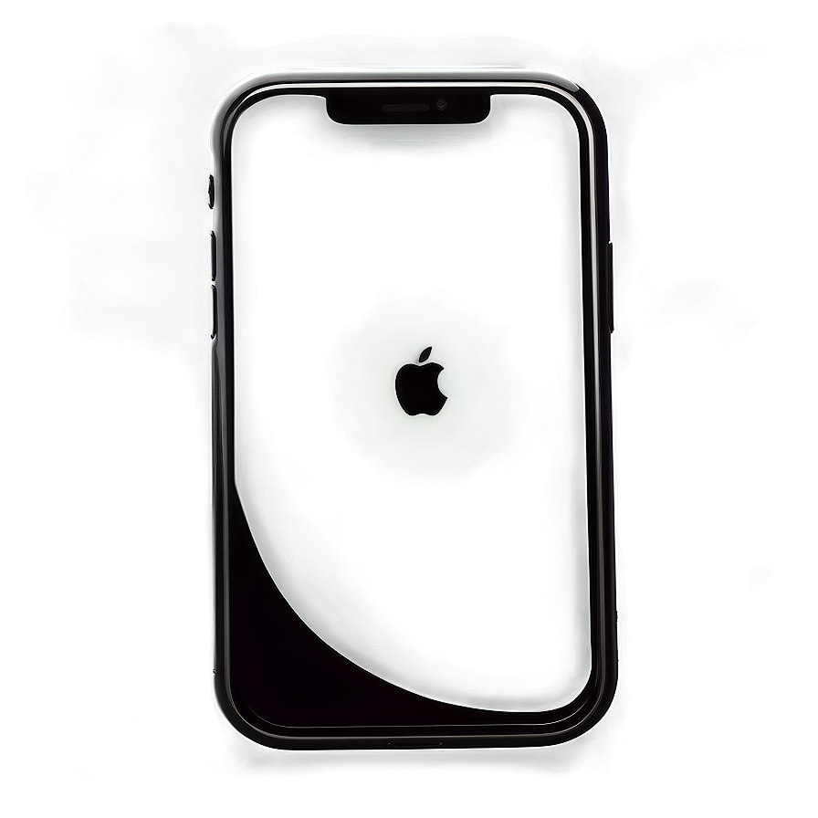 iPhone，暗色螢幕上帶有發光的Apple標誌，煙霧背景。 — iPhone 11 壁紙