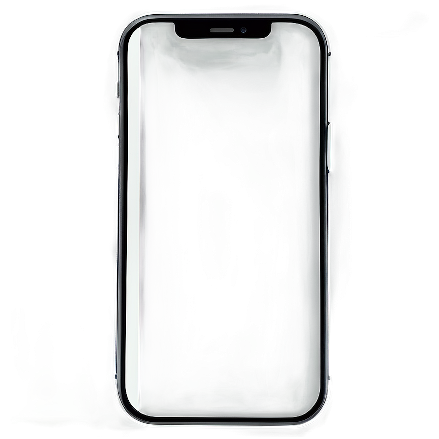 一款現代智慧型手機，在漸變背景上帶有發光邊緣。 — iPhone 11 壁紙