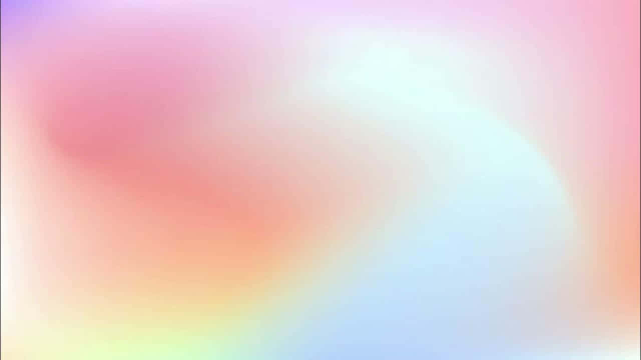 壁紙 — 柔和的粉彩顏色漸變，從粉紅色過渡到藍色，帶有輕柔的漩渦和微妙的黃色點綴。