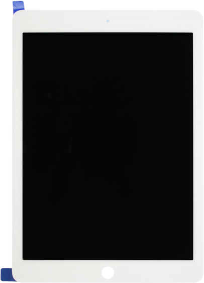 白色平板電腦，帶有黑色螢幕和主頁按鈕 — iPad 壁紙