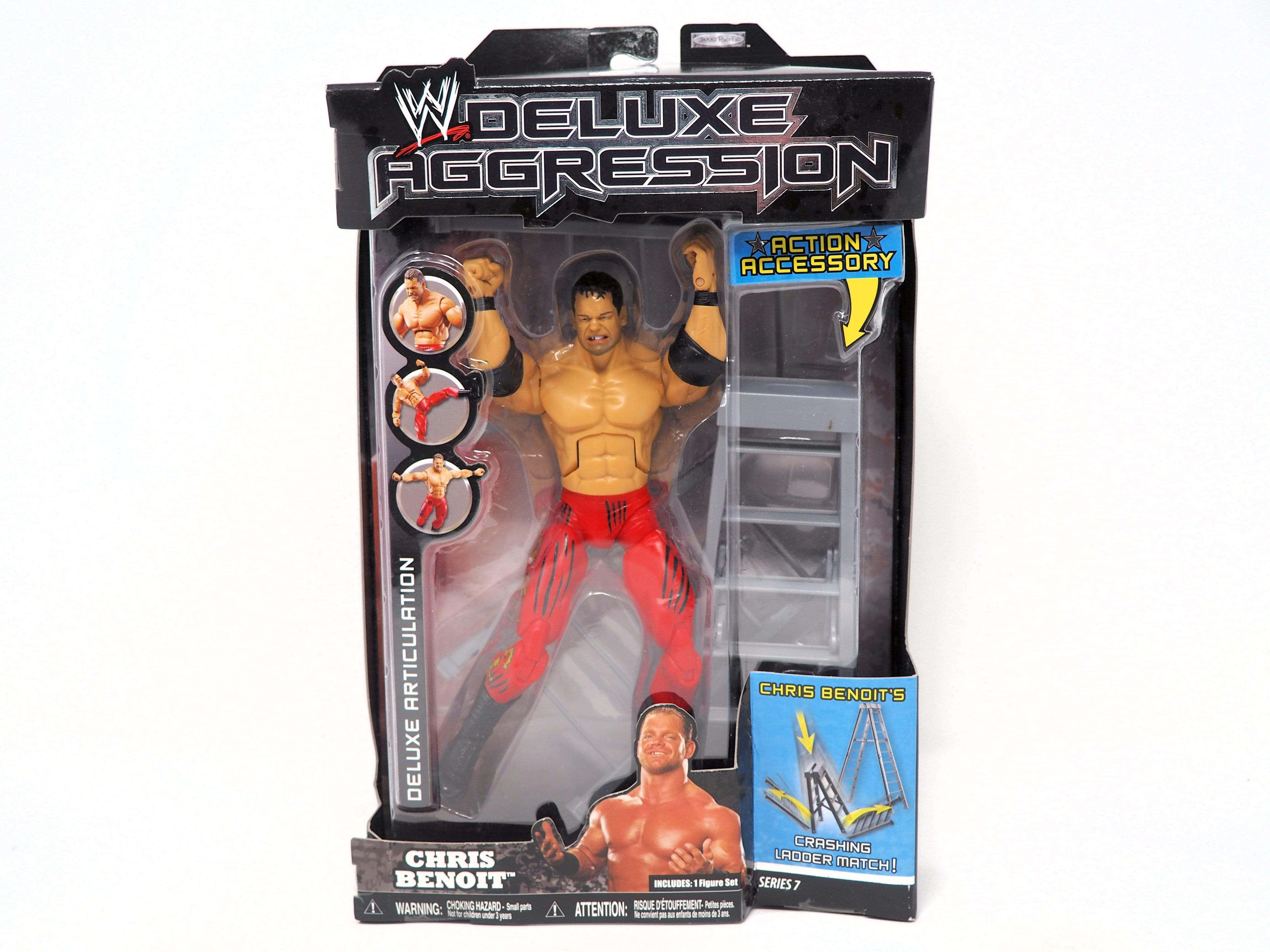 toys 桌布 壁紙 — WWE Chris Benoit 豪華侵略動作人偶，附包裝，帶梯子配件及關節亮點。