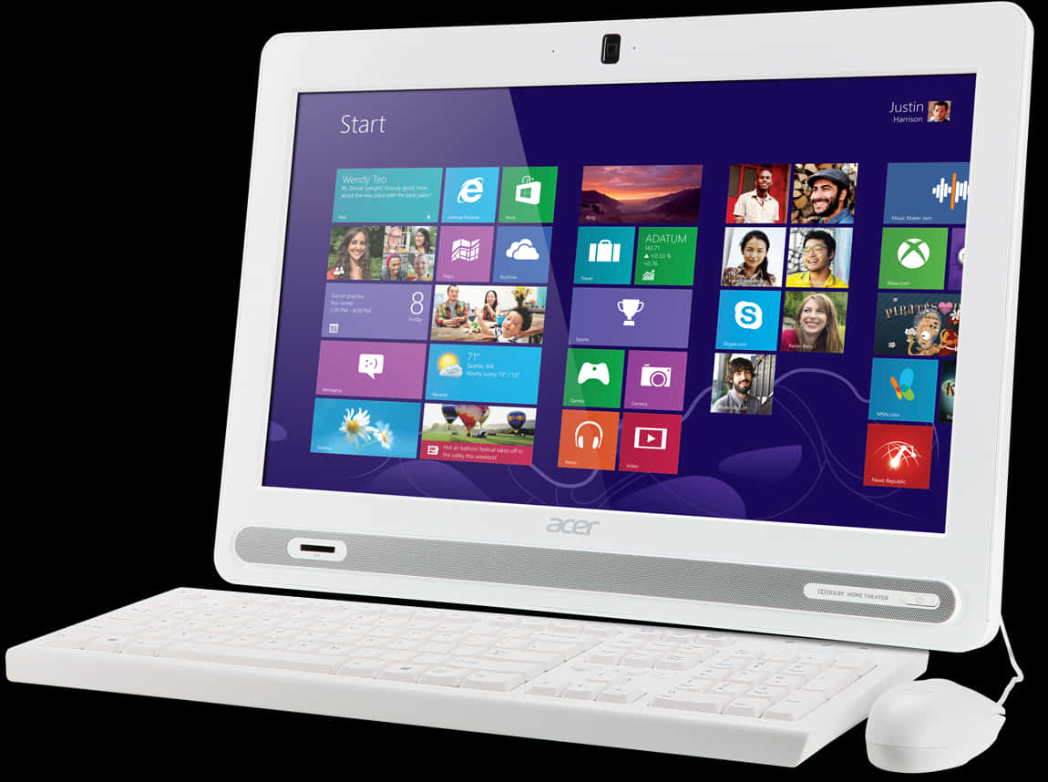 Acer All-in-One 桌上型電腦 Windows8 壁紙