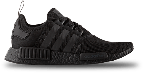 Adidas 黑色運動鞋側影 壁紙