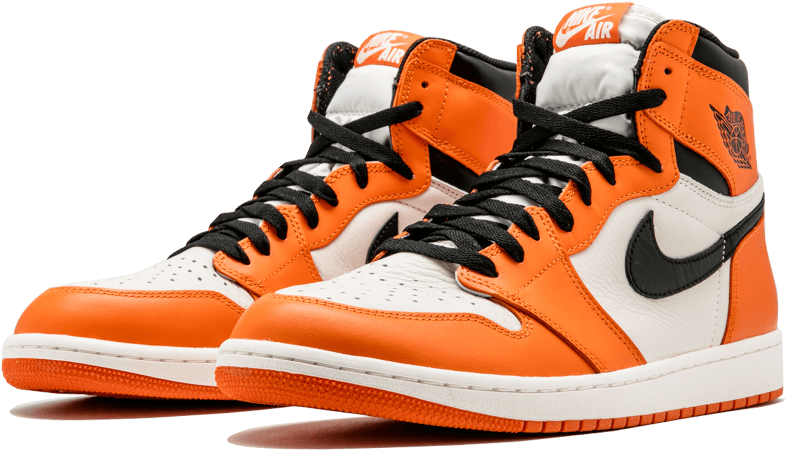 橙白配色 Air Jordan 1 運動鞋 壁紙