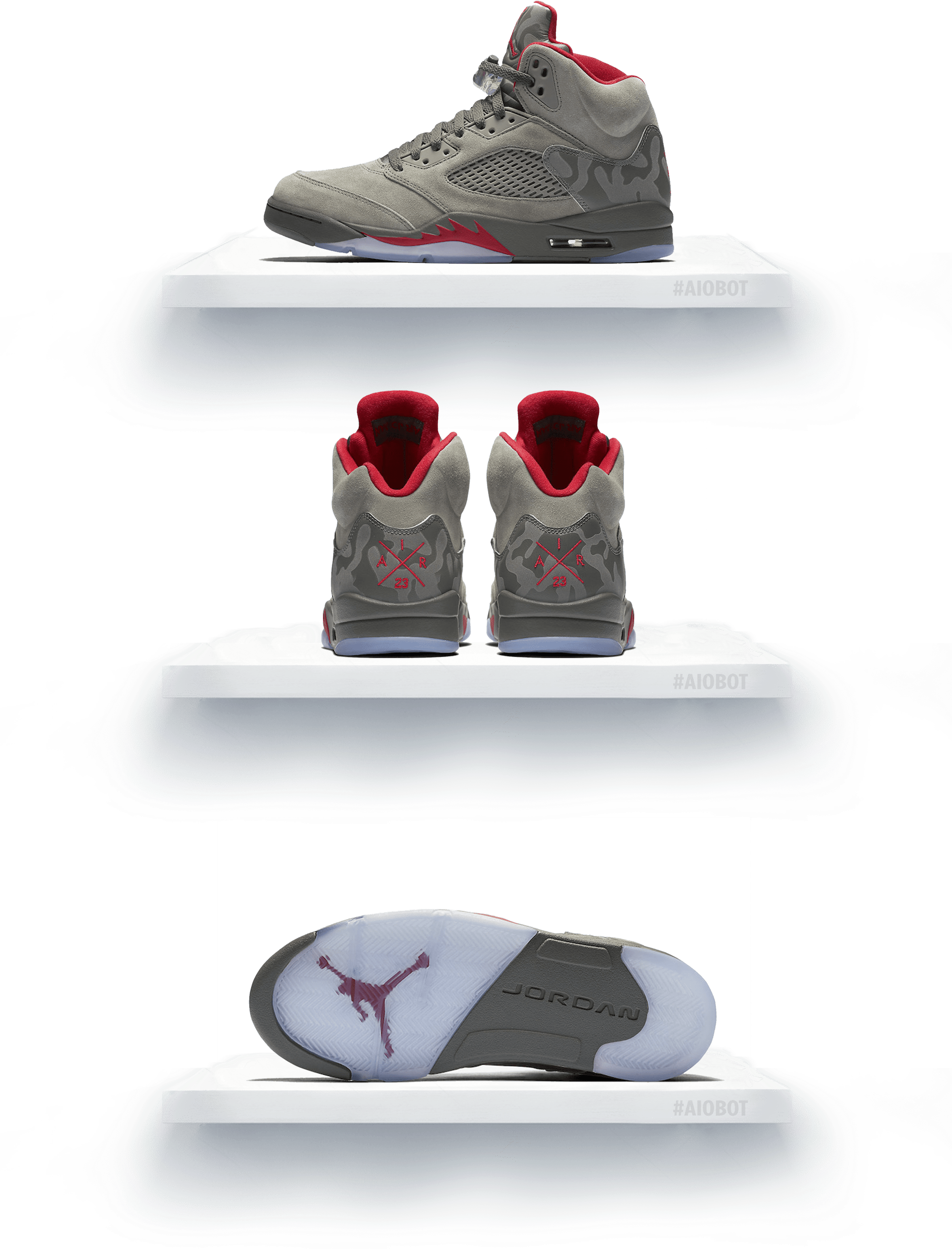 Air Jordan 5 領先復刻運動鞋展示 壁紙