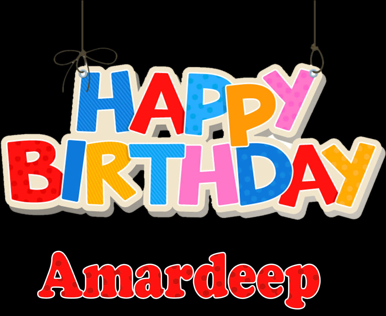 繽彩歡樂生日祝賀_Amardeep_招牌 壁紙