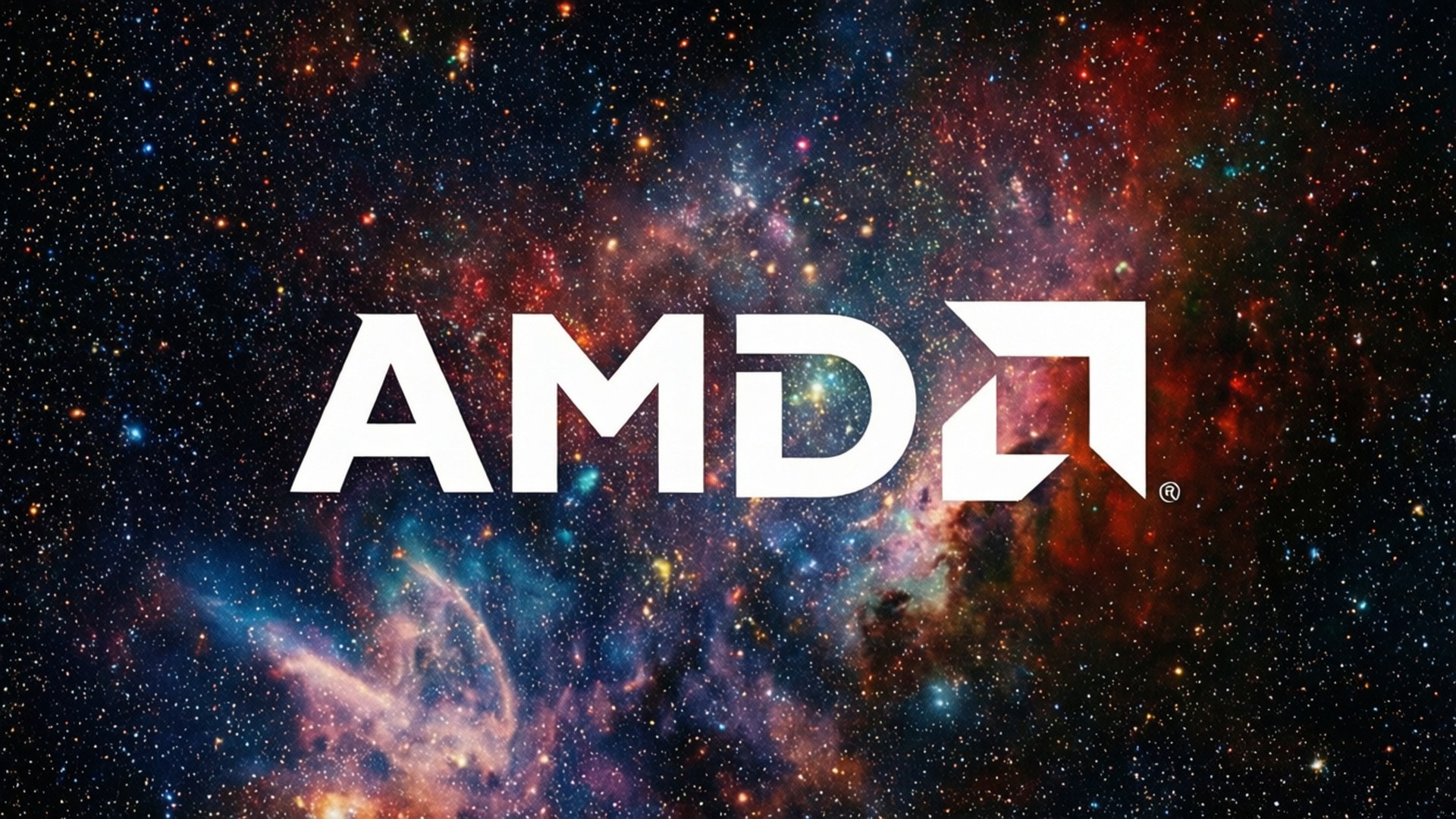AMD 星系星雲 壁紙