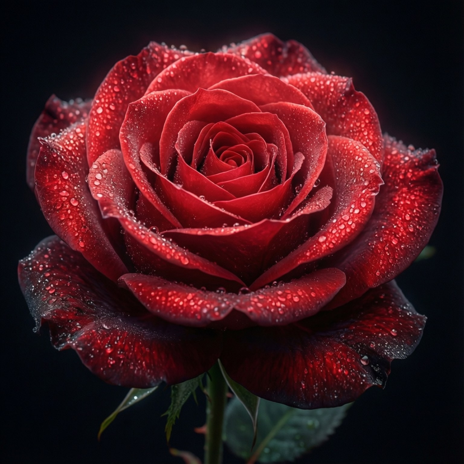Amoled 深紅玫瑰 壁紙