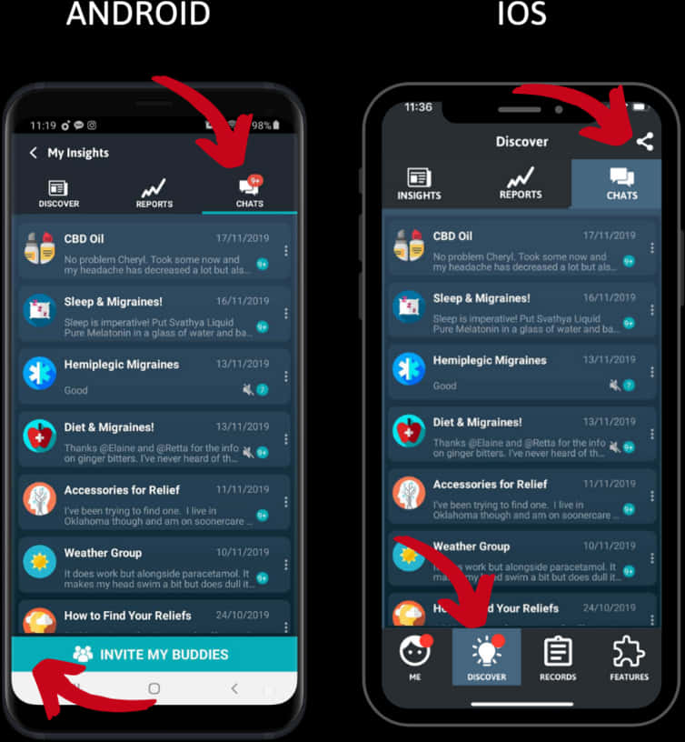 Android 與 iOS 應用程式介面比較 壁紙