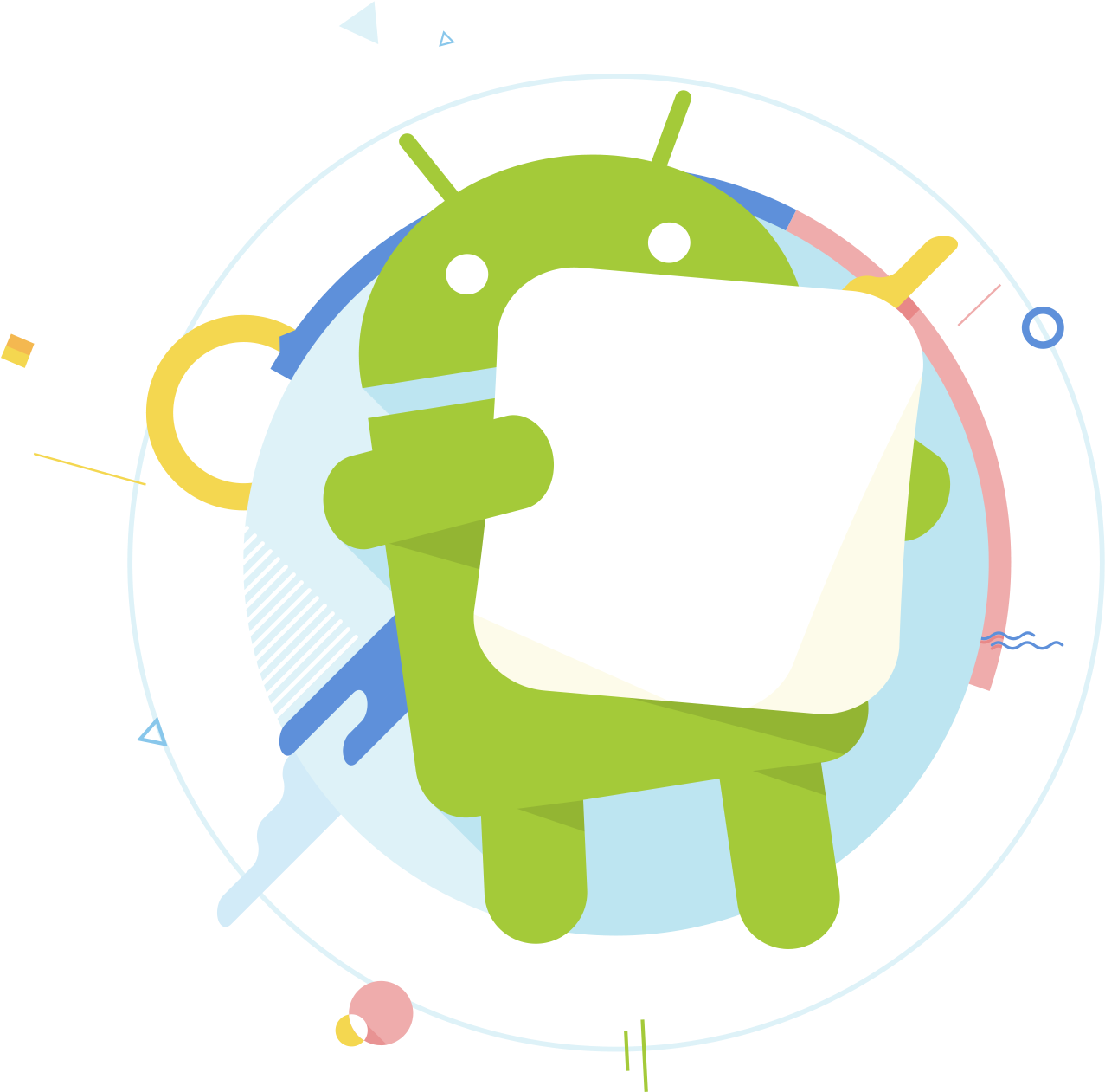 Android 棉花糖吉祥物 壁紙