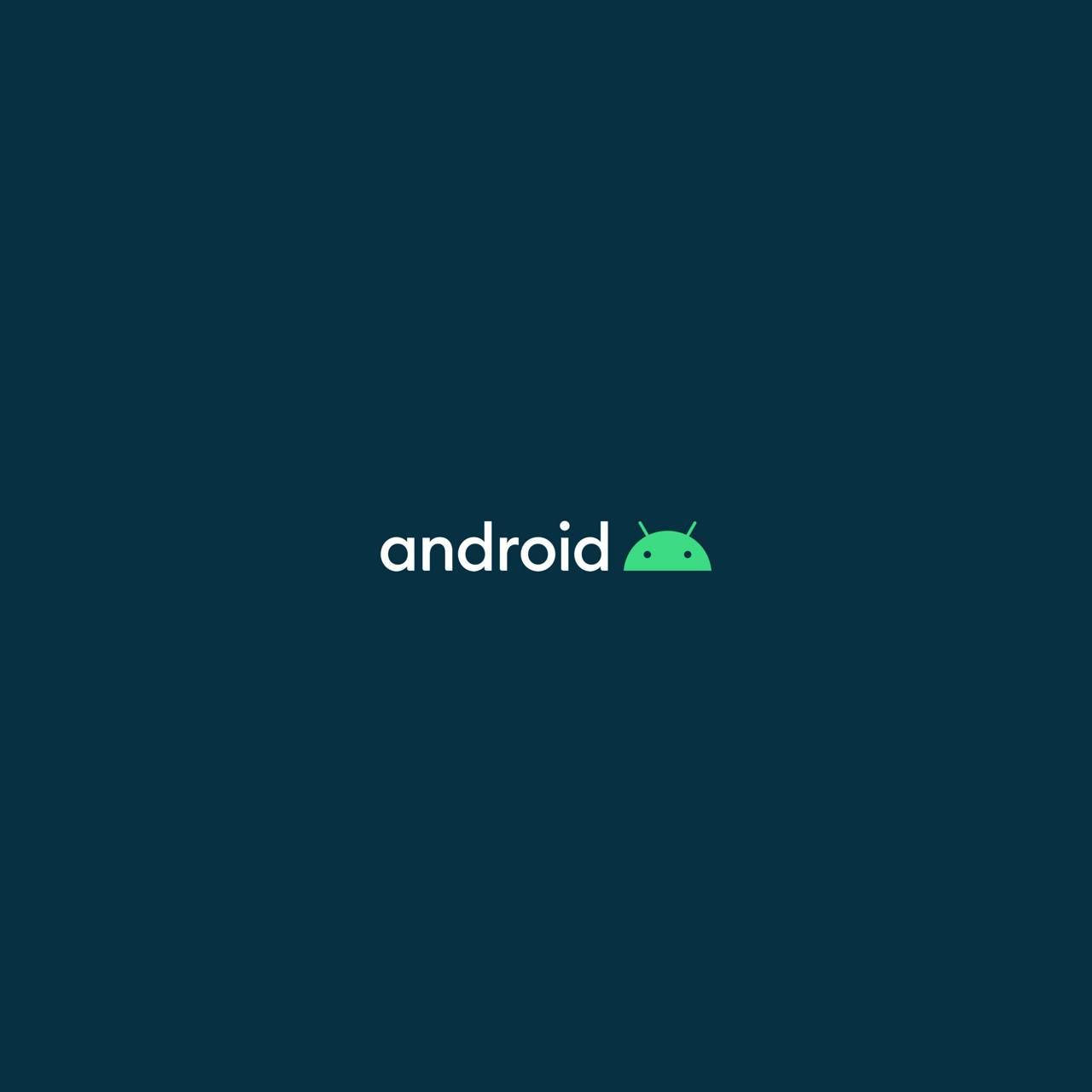 Android Developer 桌布 壁紙 — Android 標誌，綠色機器人圖示置於深青色背景中央。