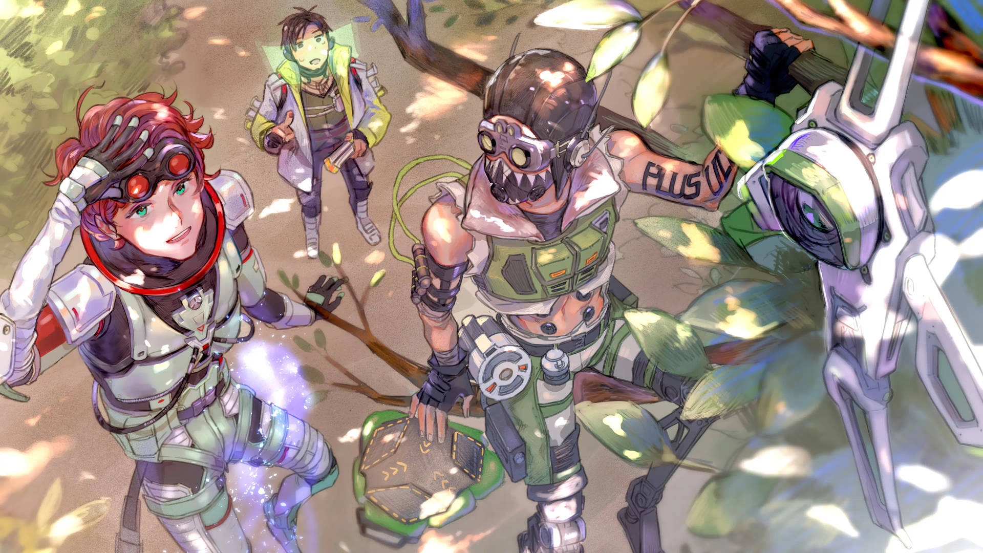 Apex Legends 奧克坦跳躍動畫藝術 — 遊戲 壁紙