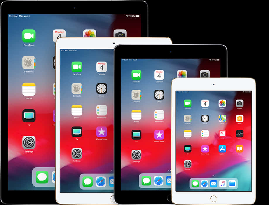 Apple iPad 機型展示 壁紙