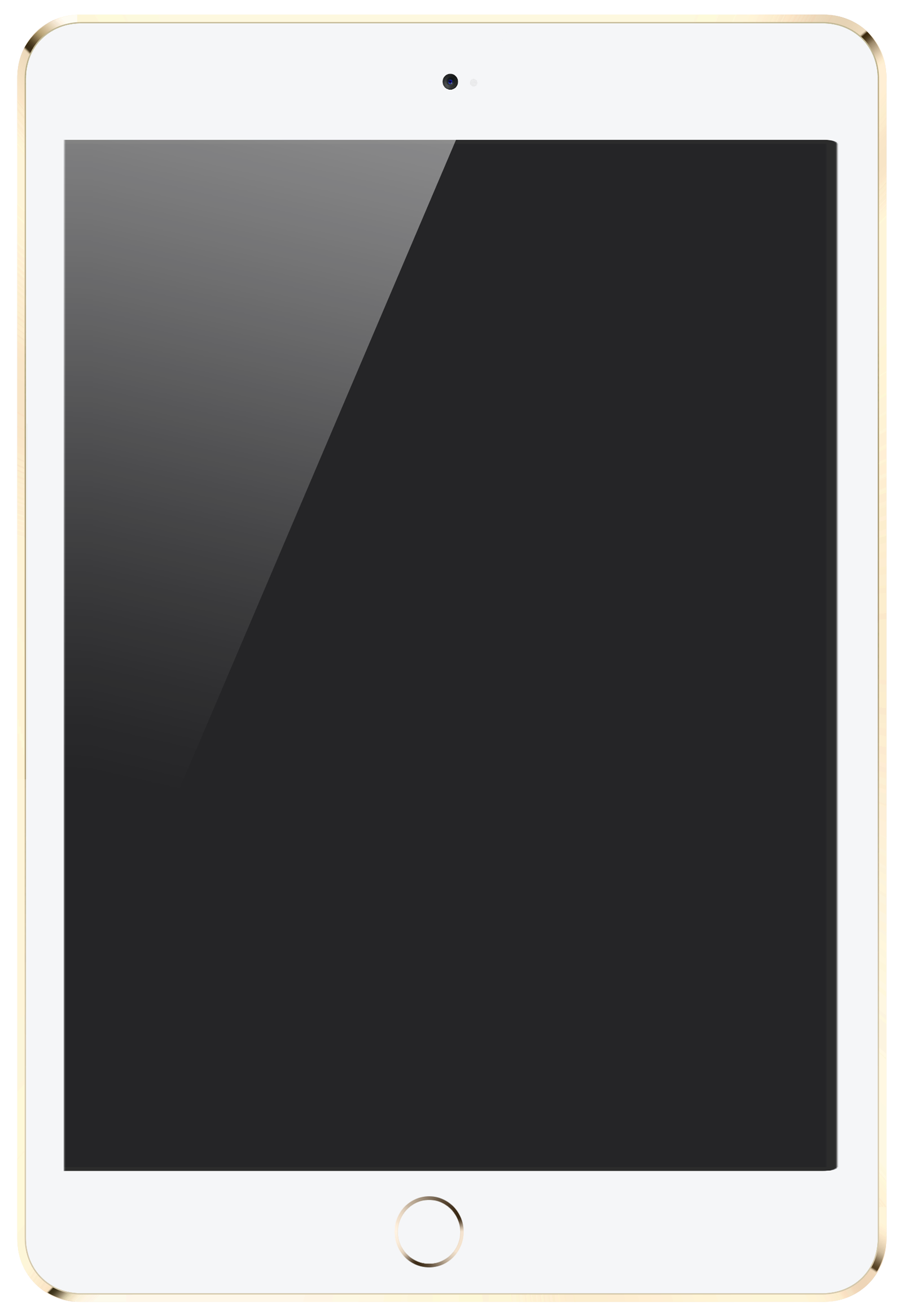Apple iPad 金色正面視圖 壁紙