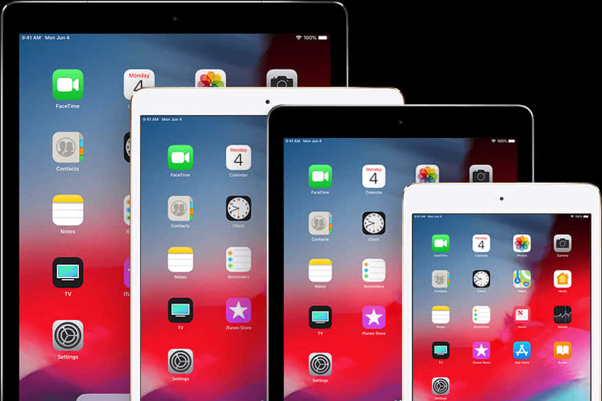 Apple iPad 系列機型展示 壁紙