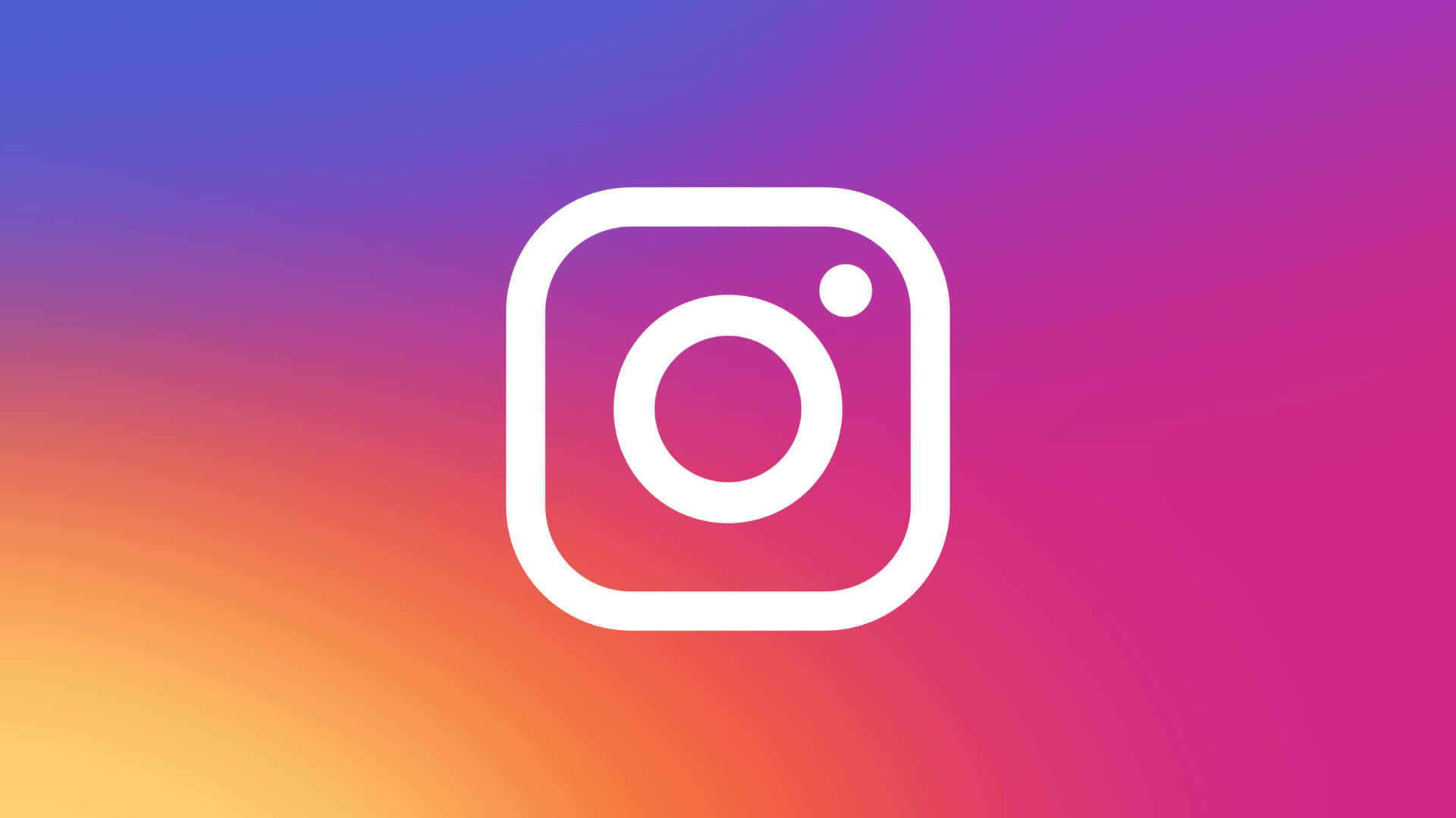 彩色漸變背景上的Instagram應用程式標誌 — Instagram 壁紙