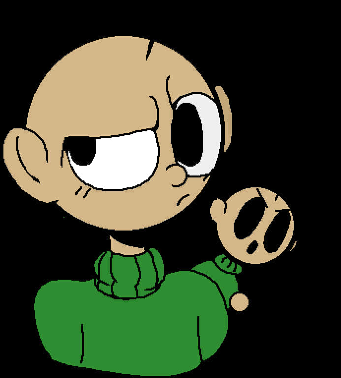 Baldi 卡通角色狐疑表情 壁紙