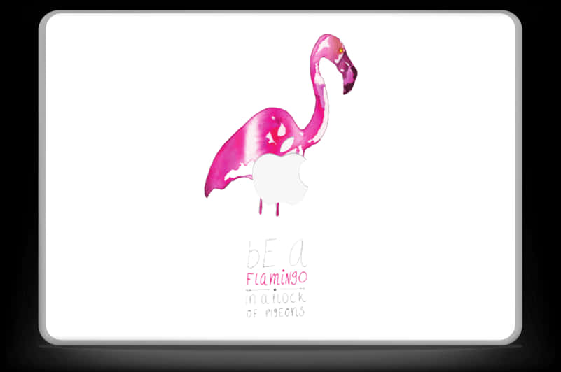 Be A Flamingo 勵志名言 壁紙