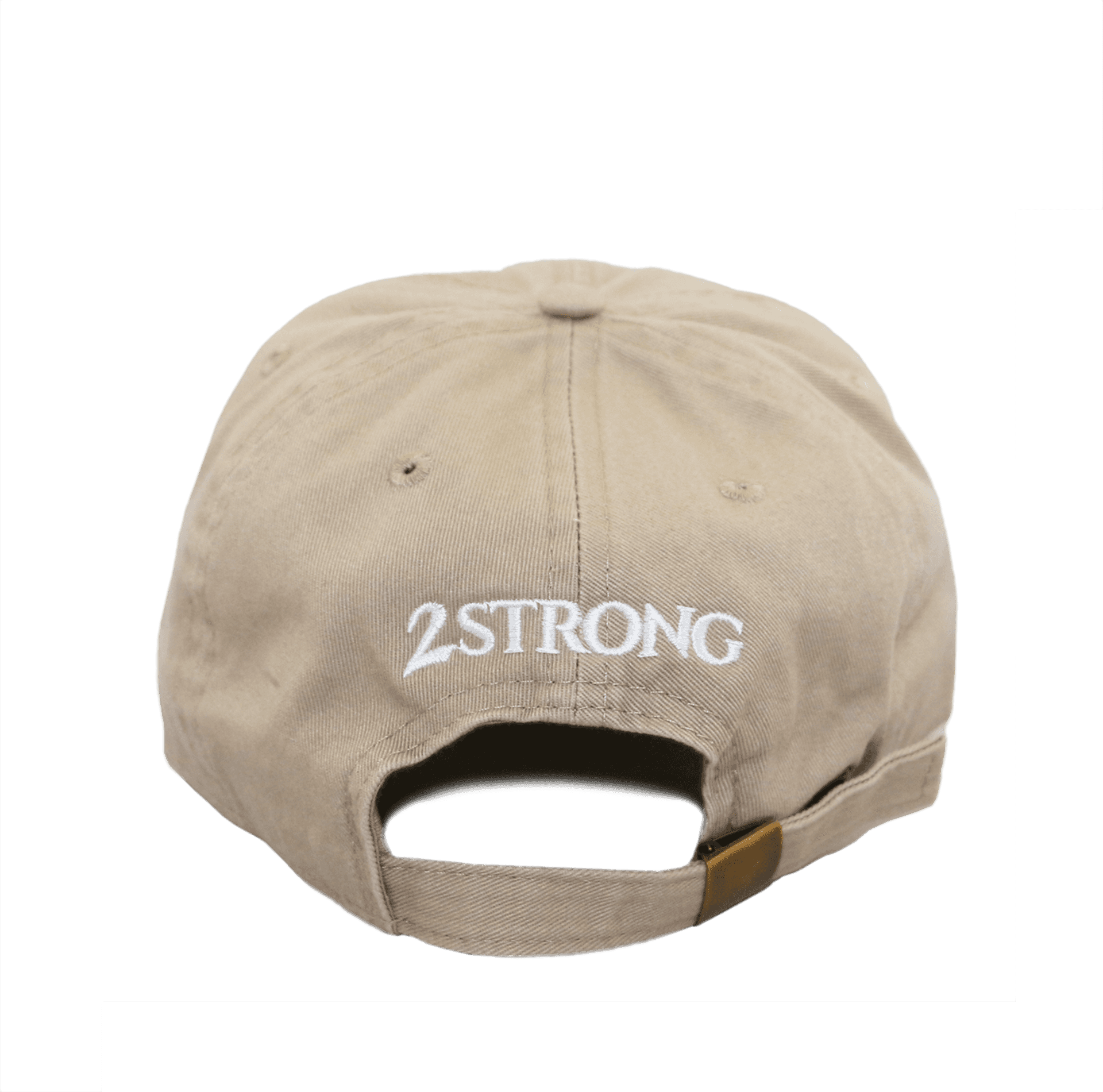 米色dad hat帽，黑色背景上白色2STRONG刺繡。 — MLB 壁紙