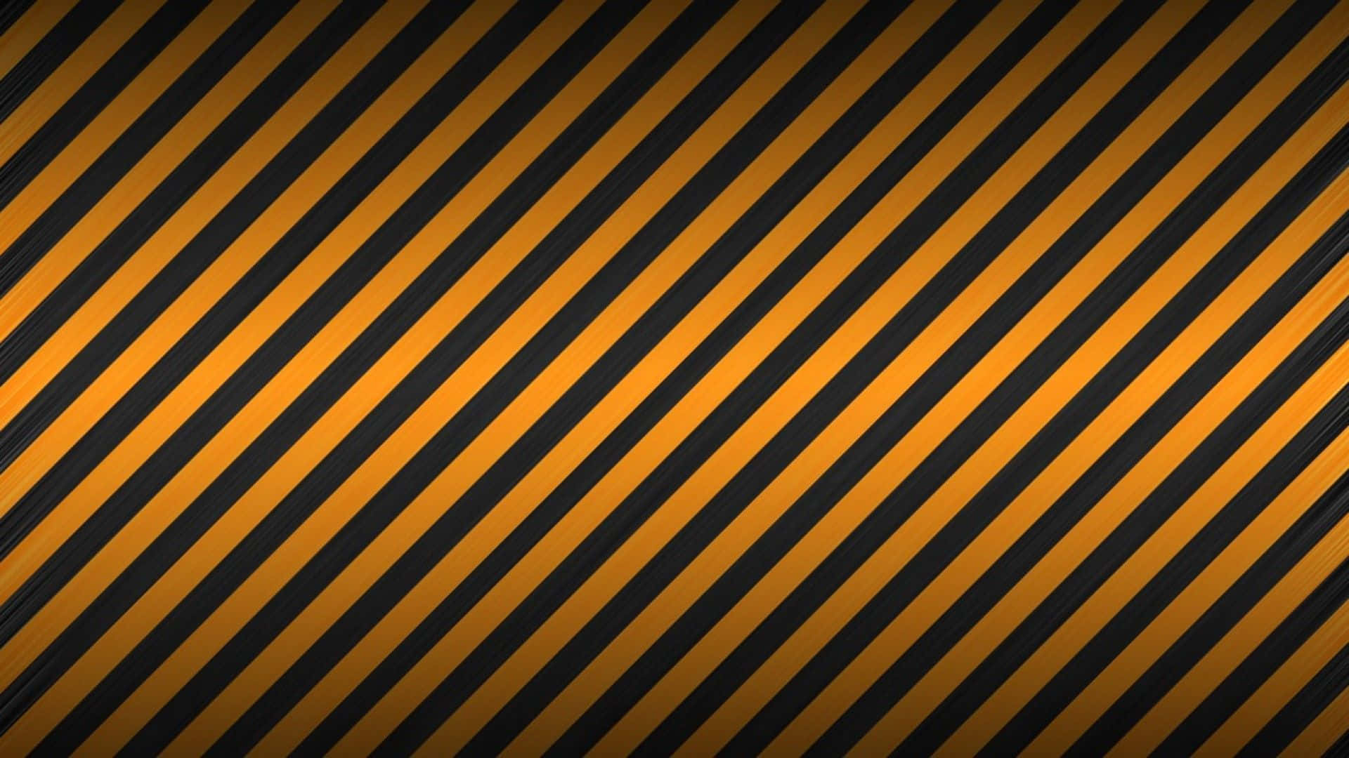 Yellow Striped 桌布 壁紙 — 大膽的黑色和鮮豔橙色對角線條紋創造出高對比度的幾何圖案，帶有警告美學。