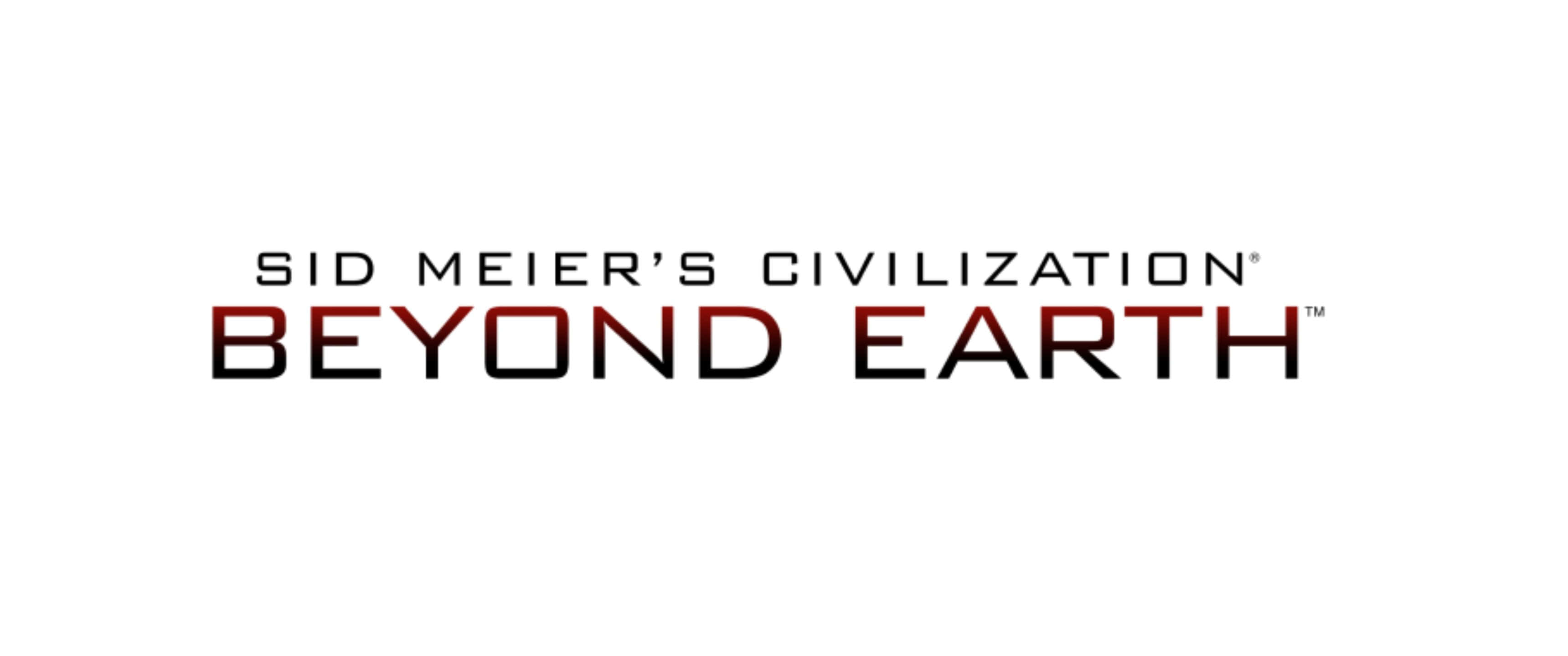 白色 桌布 壁紙 — Sid Meier's Civilization Beyond Earth 的醒目標誌，紅黑文字配白色背景。