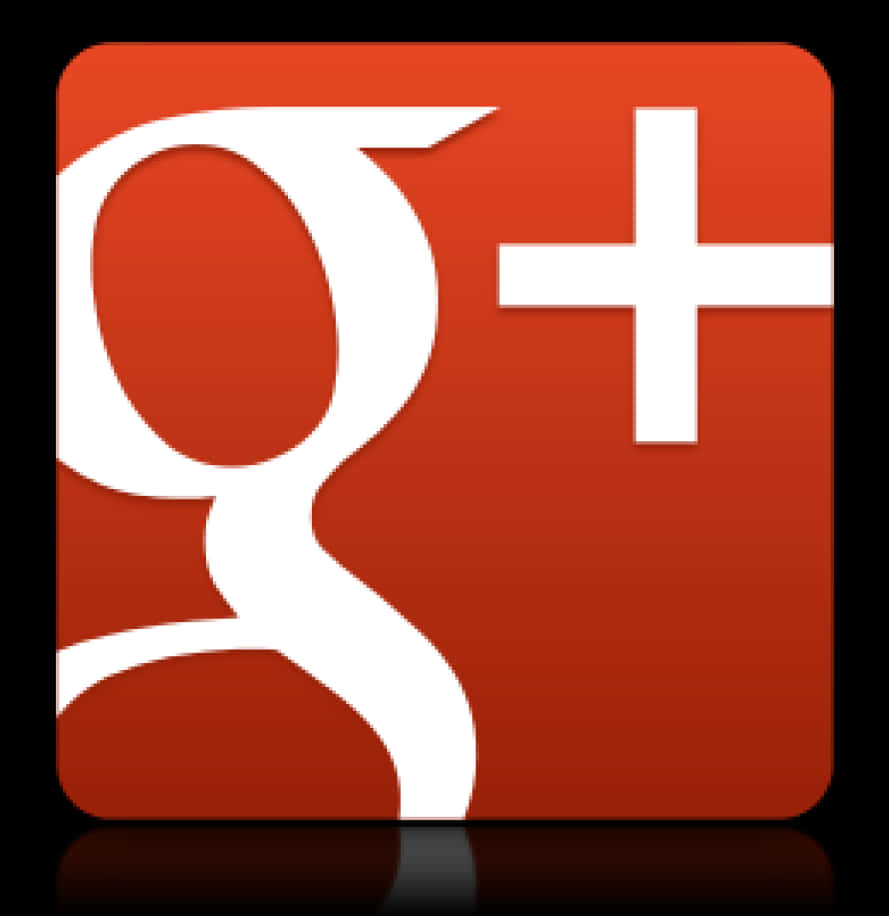 Google Plus 標誌圖標，紅色背景，白色字母 g 和加號。 — Google 壁紙