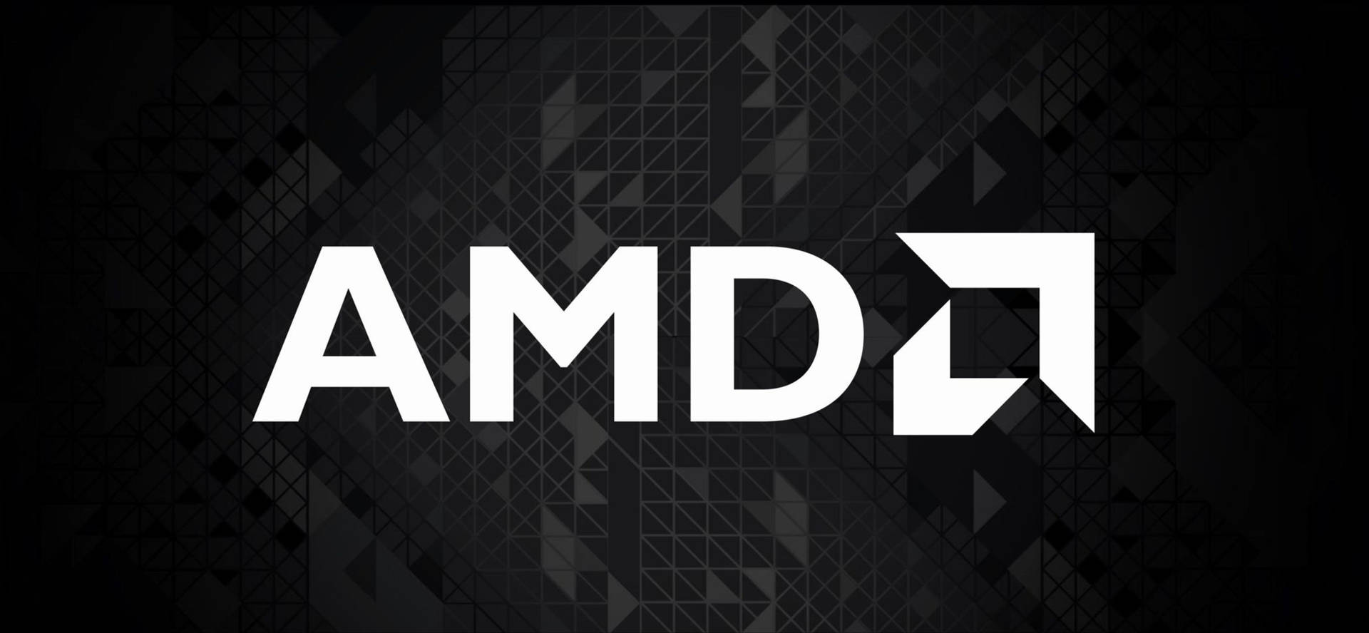 深色幾何背景上的AMD標誌 — Amd 壁紙