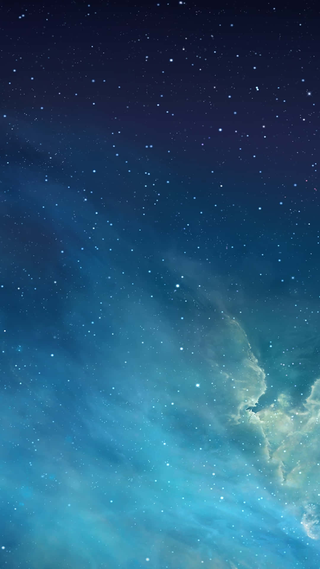  壁紙 — 令人嘆為觀止的星空宇宙景象，旋轉的藍色和藍綠色星雲在深邃太空中柔和發光。
