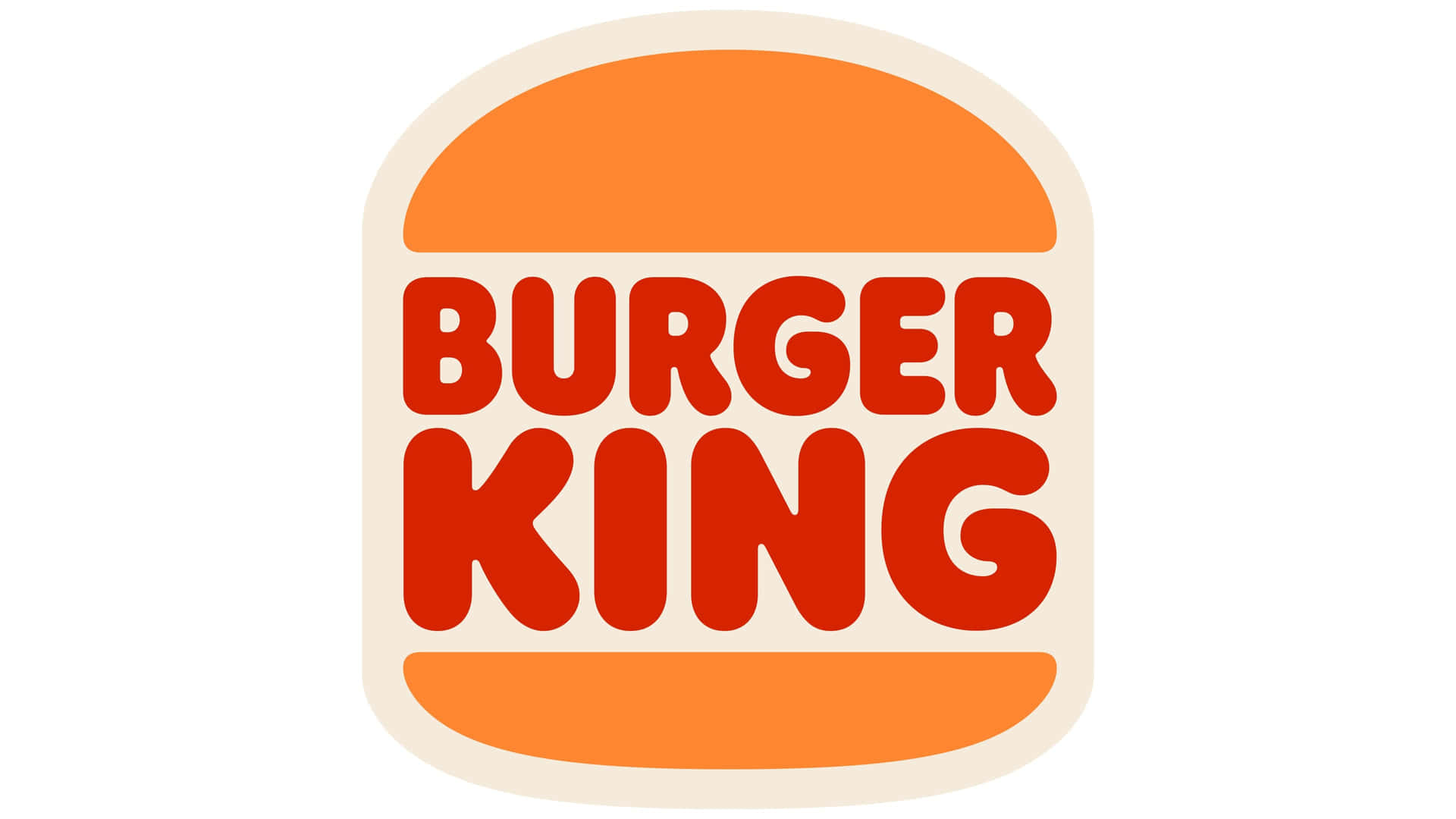 Burger King 標誌，帶有紅色文字和橙色麵包形狀。 — Jordan Logo 壁紙
