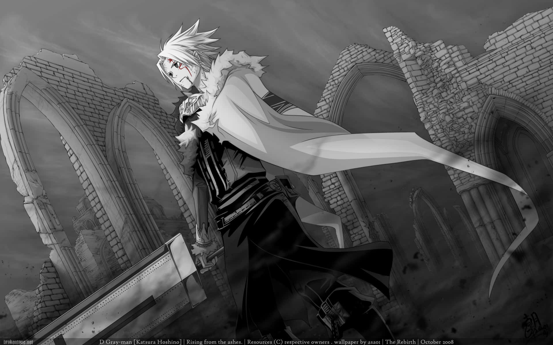 BW 血腥艾倫·沃克 D.Gray-man 壁紙