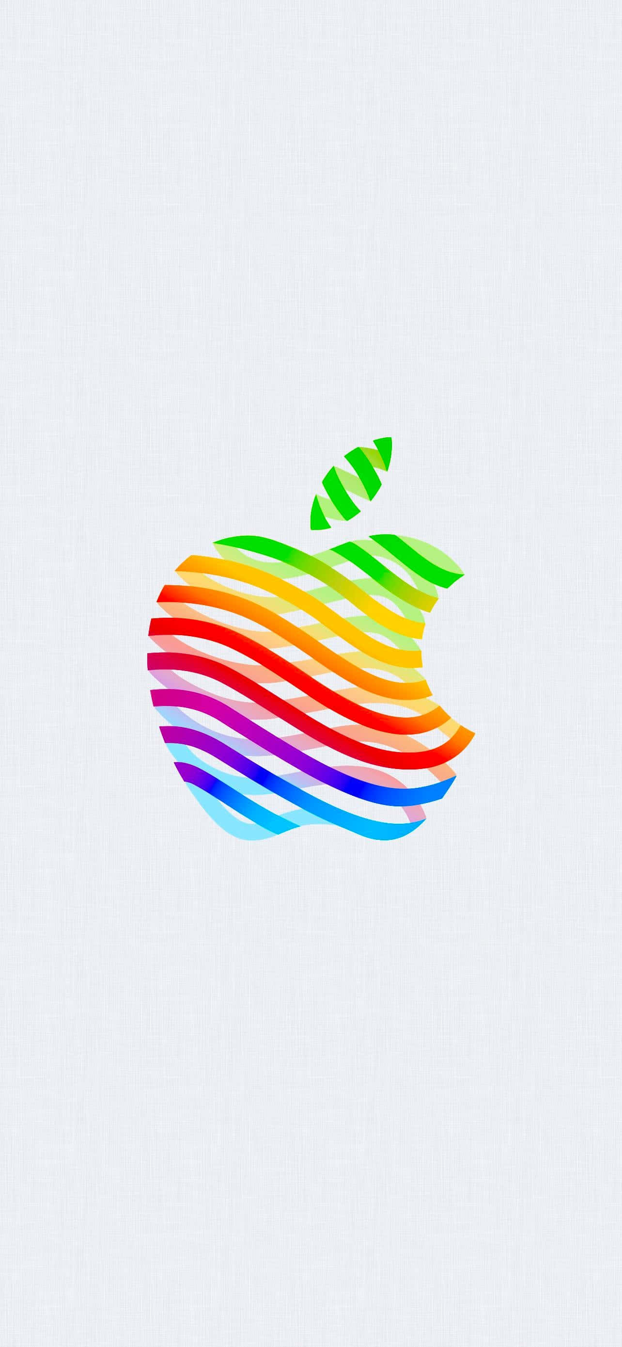 帶紋理灰色背景上的彩虹Apple標誌 — iPhone 13 Pro 壁紙