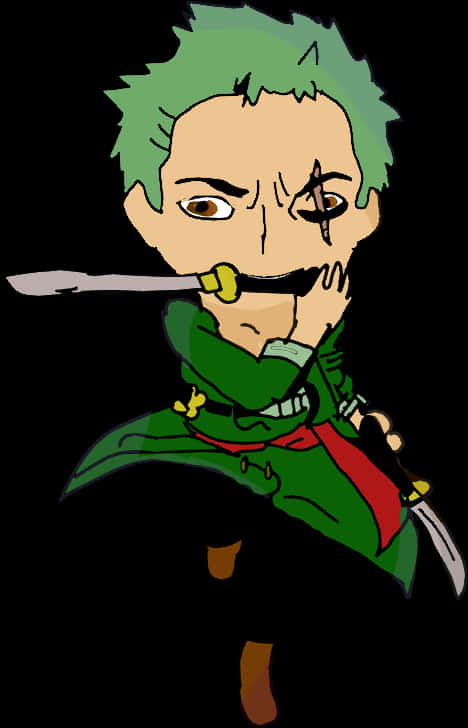 Chibi 索隆 航海王 動漫角色 壁紙